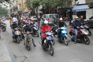 Tráfico de motos en Vietnam