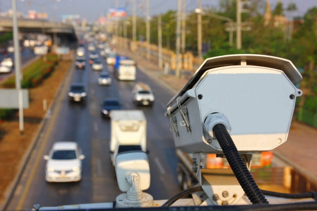 Radar de tramo en carretera