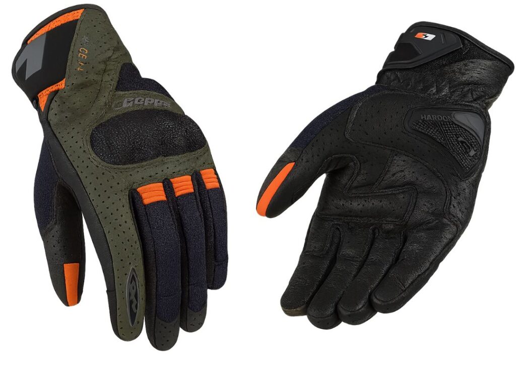Guantes perforados de moto 